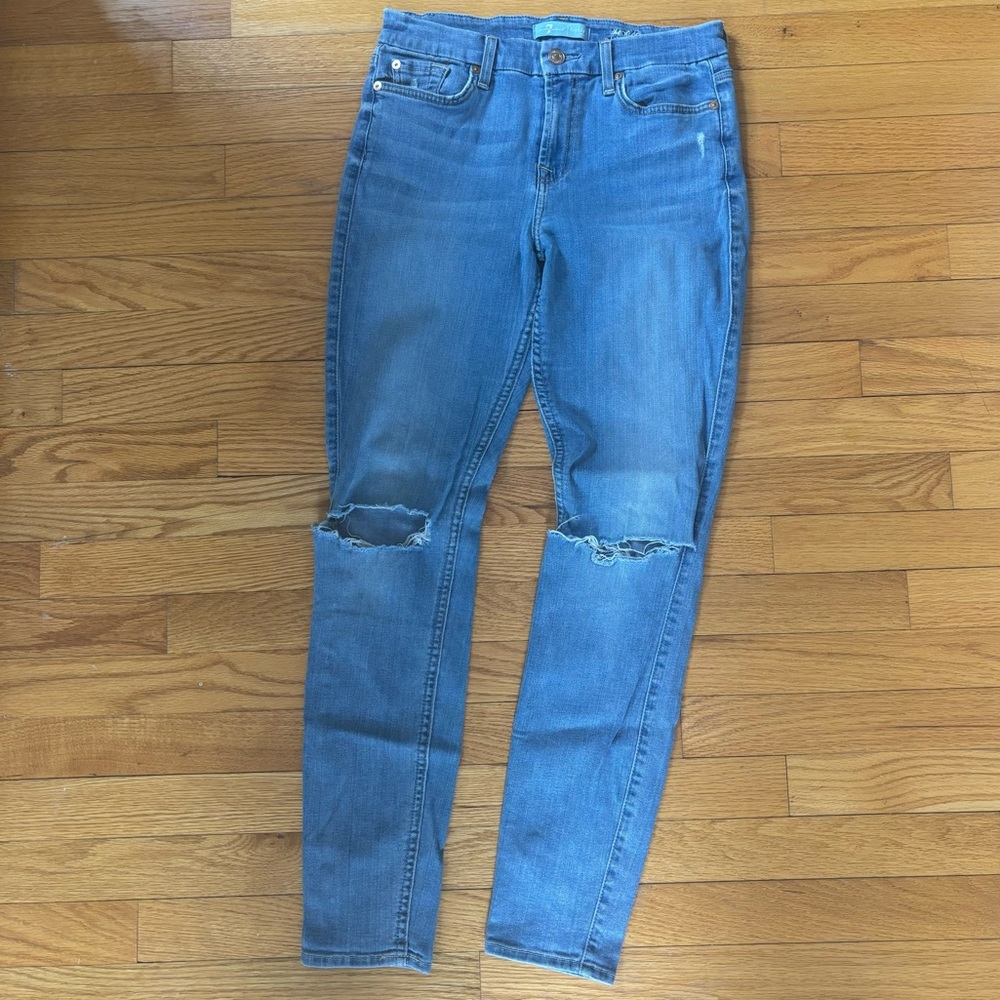 7 for all Mankind , size 27 , blue denim jeans